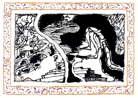 Офорт И Аквитанта Alechinsky - Sans l'écorce C