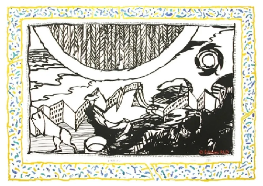 Офорт И Аквитанта Alechinsky - Sans l'écorce D