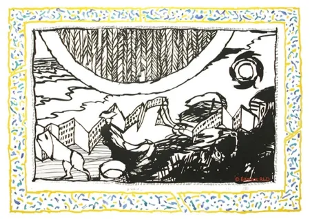 Офорт И Аквитанта Alechinsky - Sans l'écorce D