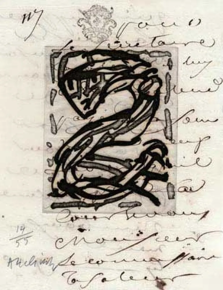 Гравюра Alechinsky - Sans Nouvelles