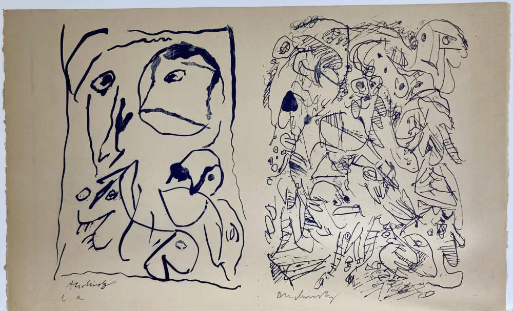 Литография Alechinsky - Sans titre. 