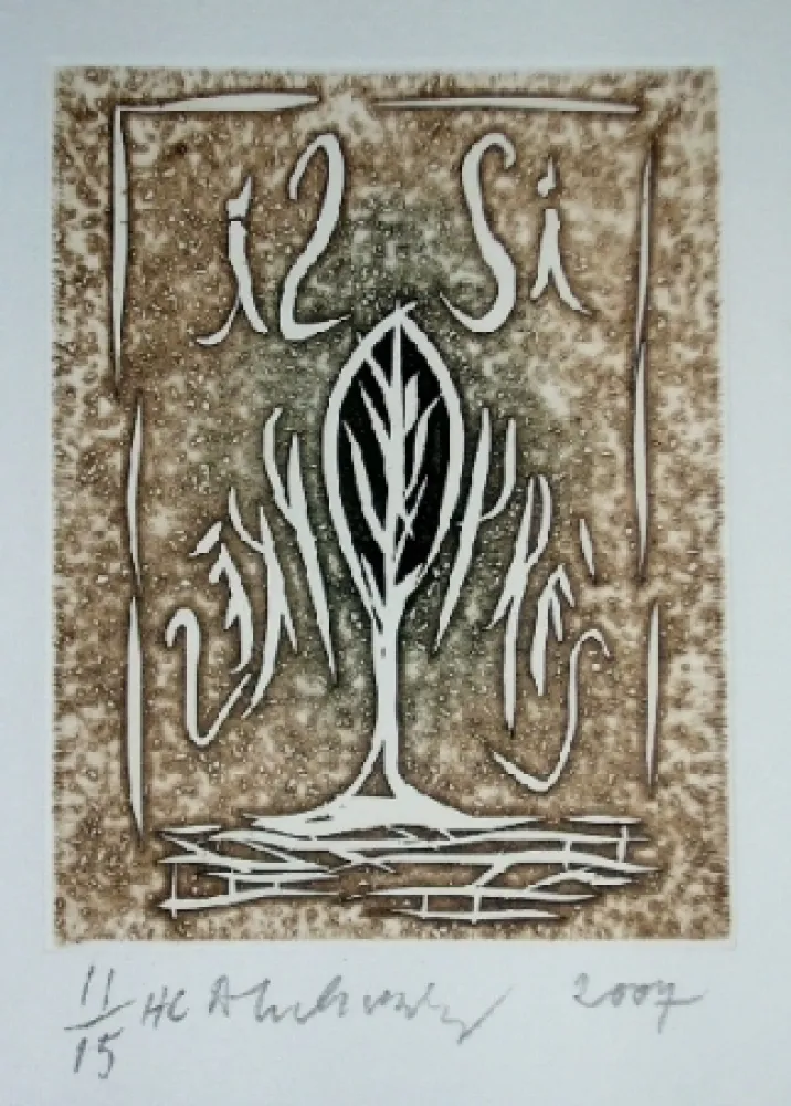 Офорт И Аквитанта Alechinsky - Sans titre