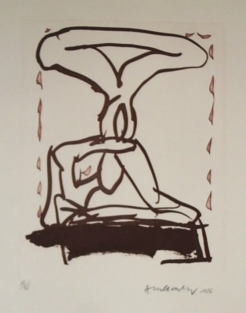 Офорт И Аквитанта Alechinsky - Sans titre