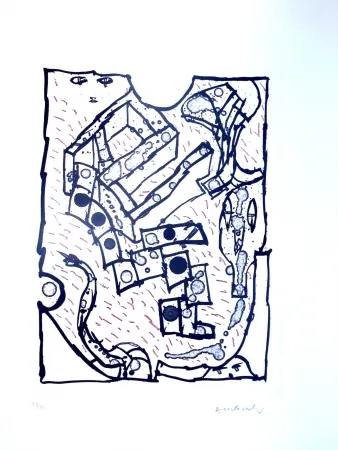 Офорт И Аквитанта Alechinsky - Sans Titre