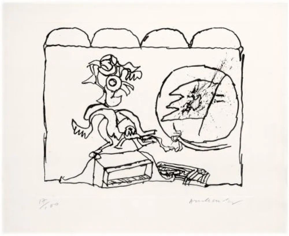 Офорт Alechinsky - Sans titre