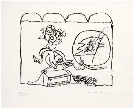 Офорт Alechinsky - Sans titre