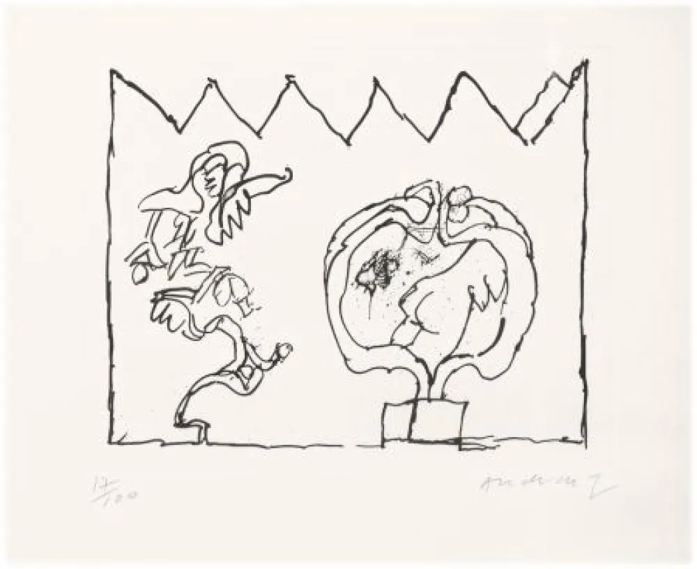 Офорт Alechinsky - Sans titre