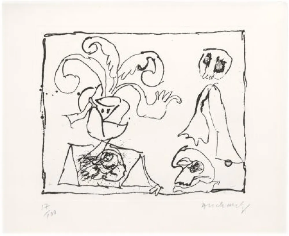 Офорт Alechinsky - Sans titre