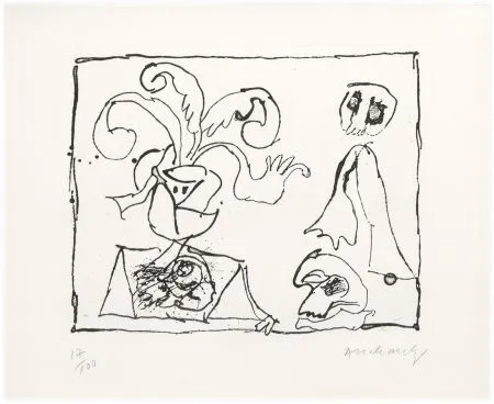 Офорт Alechinsky - Sans titre