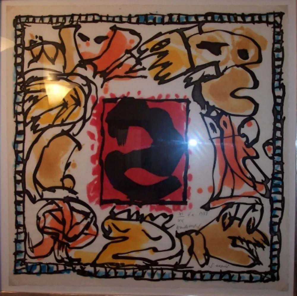 Офорт И Аквитанта Alechinsky - S'aspire