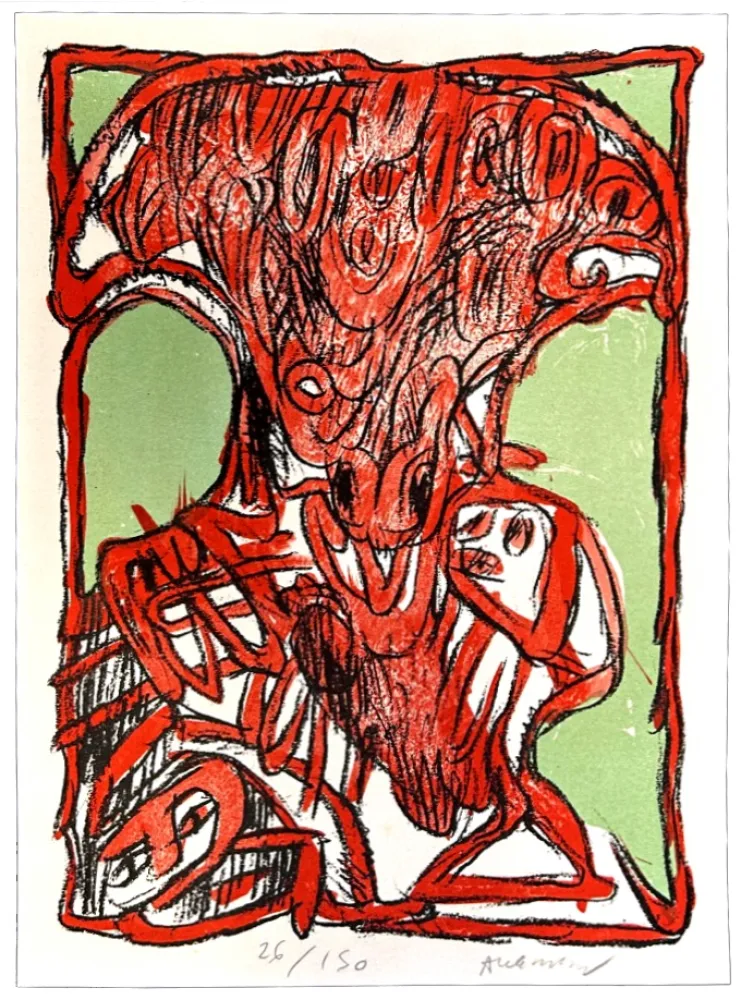 Литография Alechinsky - Schismes 2