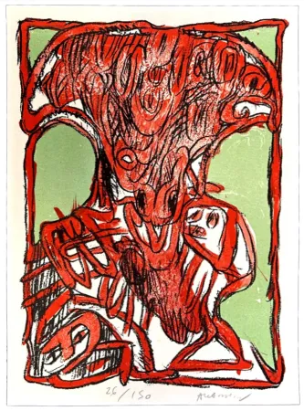 Литография Alechinsky - Schismes 2