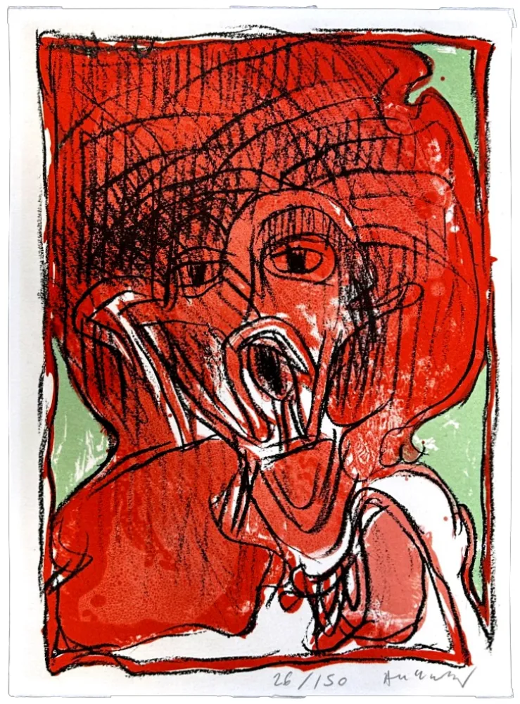 Литография Alechinsky - Schismes 4