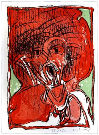 Литография Alechinsky - Schismes 4