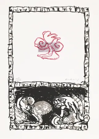 Офорт Alechinsky - Serpent 03