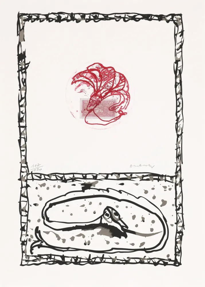 Офорт Alechinsky - Serpent 05