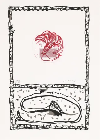 Офорт Alechinsky - Serpent 05