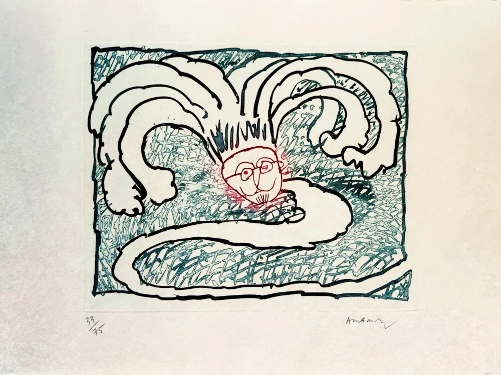 Офорт И Аквитанта Alechinsky - Serpent de Binche