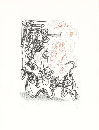 Офорт Alechinsky - Serpent de terre