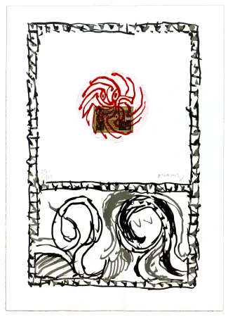 Офорт Alechinsky - Serpent II