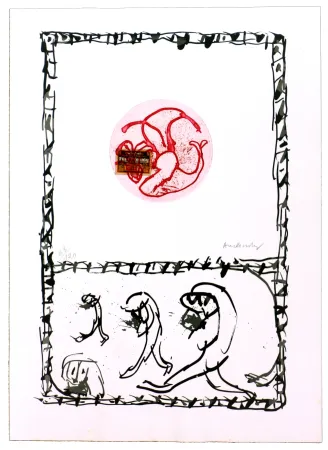 Офорт Alechinsky - Serpent IV