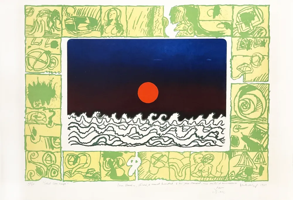 Гравюра Alechinsky - Soleil cou coupé