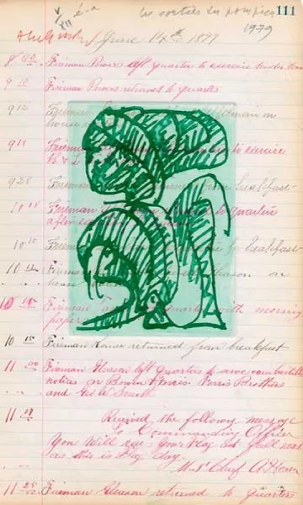 Гравюра Alechinsky - Sorties de pompiers