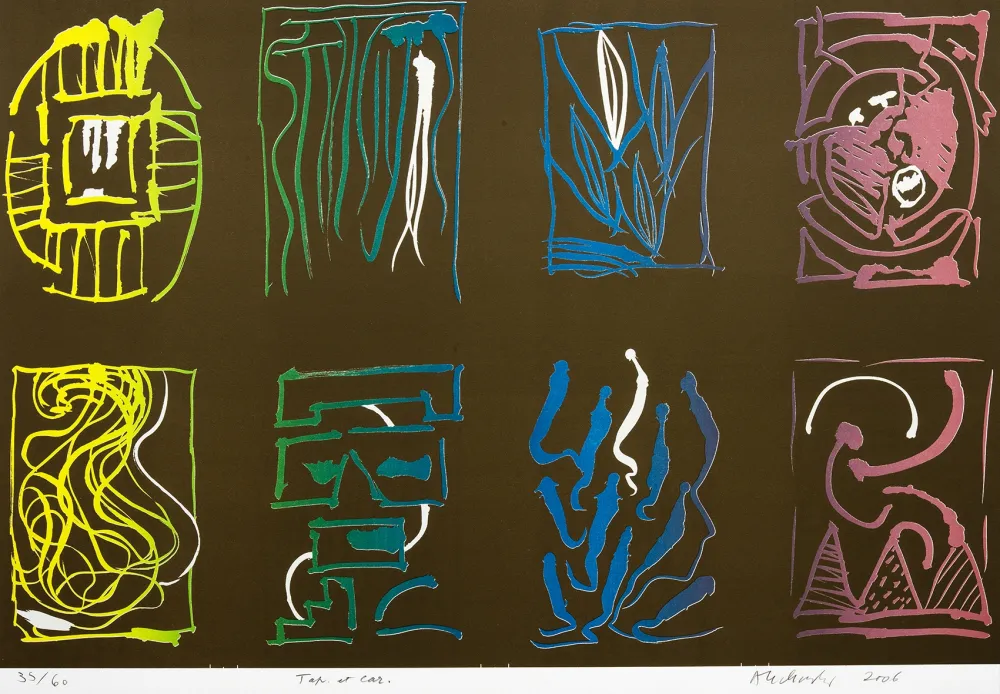 Литография Alechinsky - Tap et car