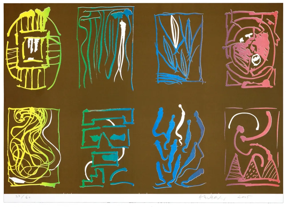 Литография Alechinsky - Tapis et Caries