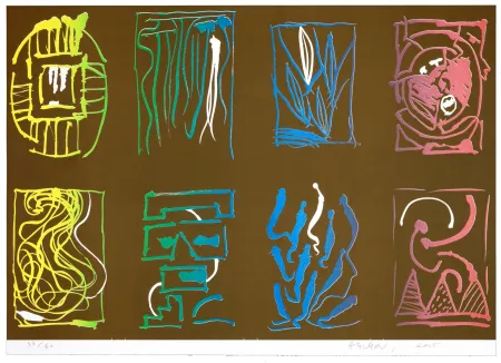 Литография Alechinsky - Tapis et Caries