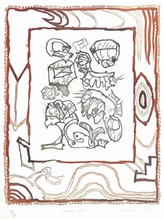 Гравюра Alechinsky - Terrain vague