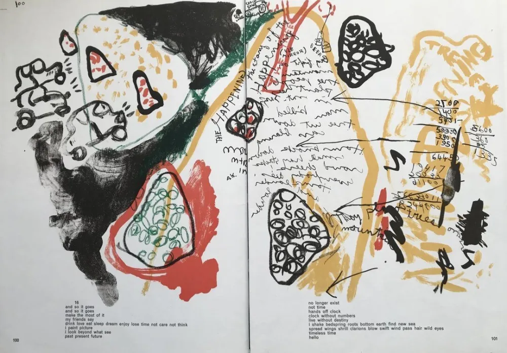 Литография Alechinsky - The Happening (One Cent Life)