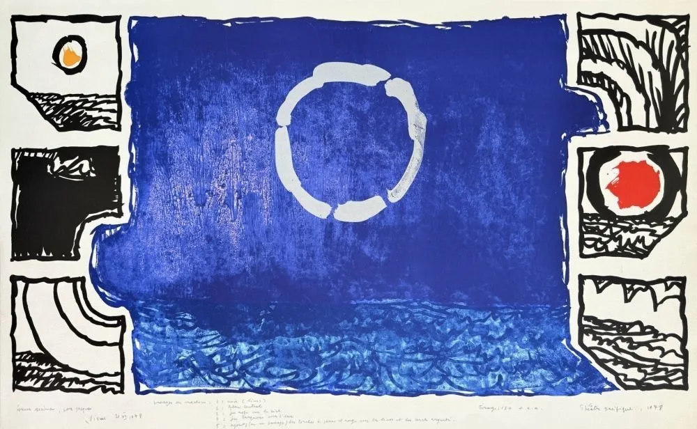 Литография Alechinsky - Théatre pacifique