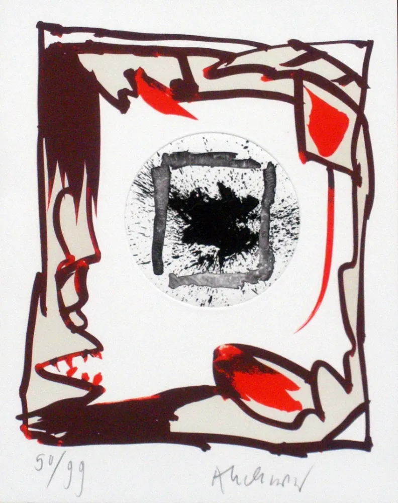 Литография Alechinsky - Tiens 