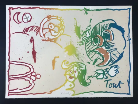 Литография Alechinsky - Tout