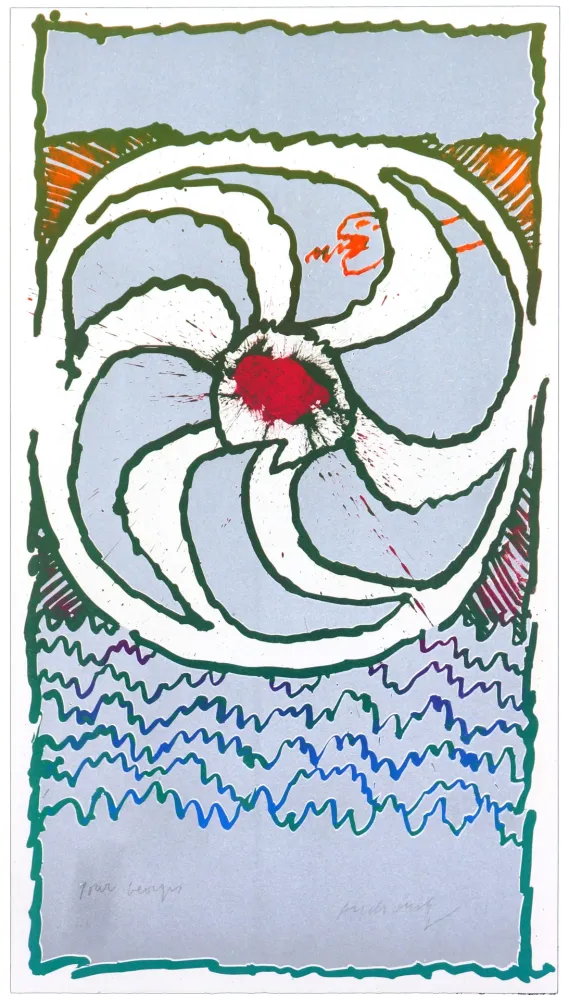 Литография Alechinsky - Tout à trac