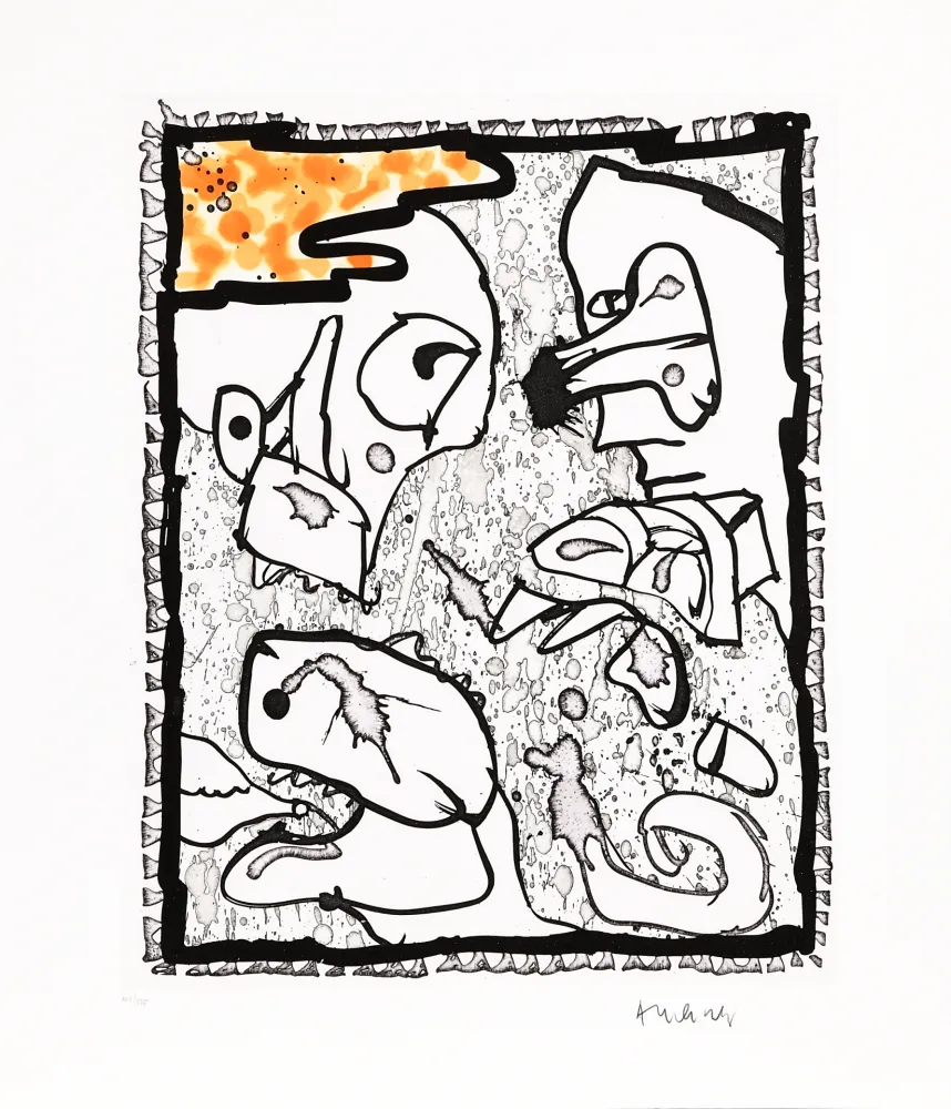 Линогравюра Alechinsky - Traité des excitants modernes 01