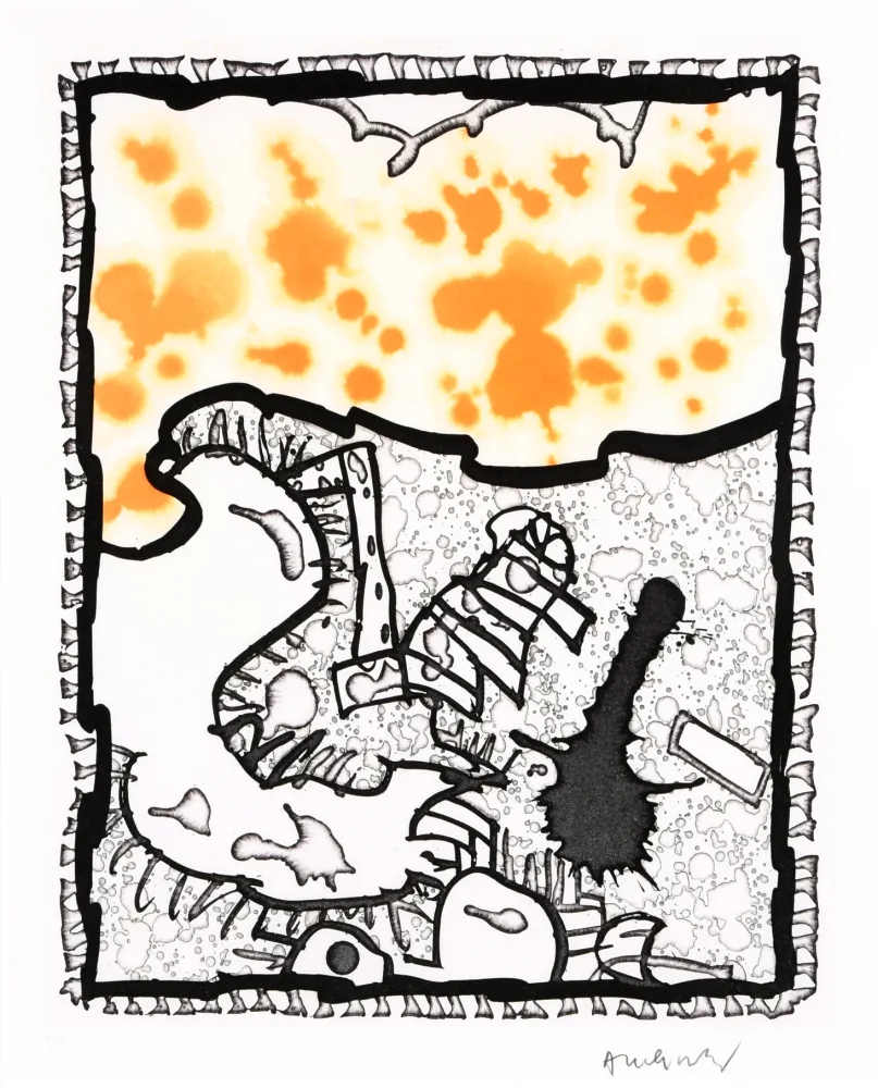 Линогравюра Alechinsky - Traité des excitants modernes 04