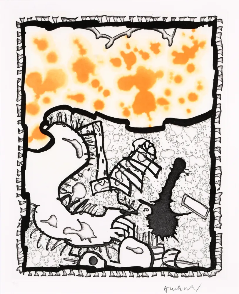 Линогравюра Alechinsky - Traité des excitants modernes 04