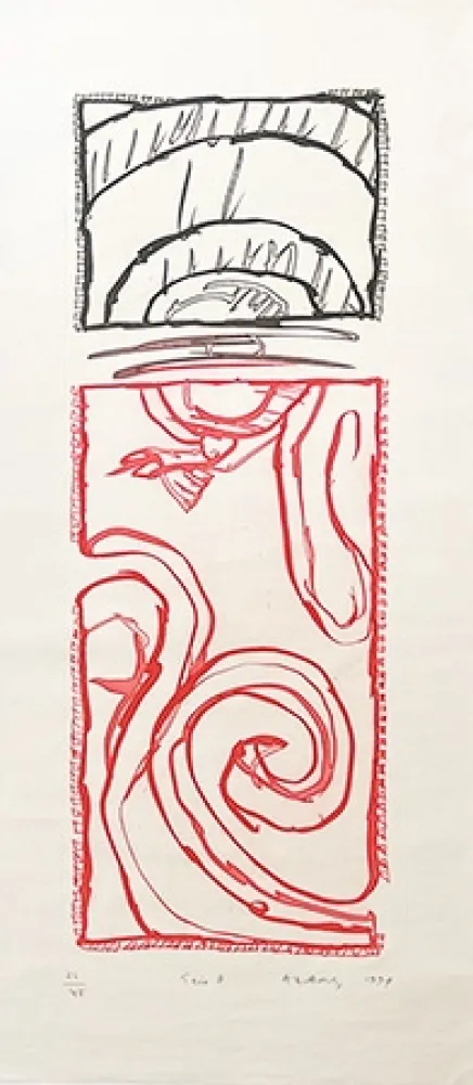 Гравюра Alechinsky - Trio