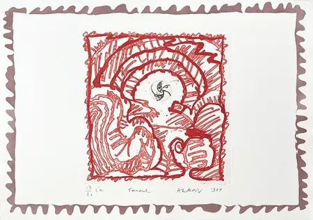 Гравюра Alechinsky - Tunnel