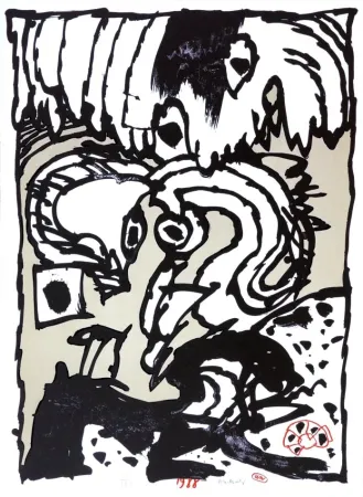 Литография Alechinsky - UN