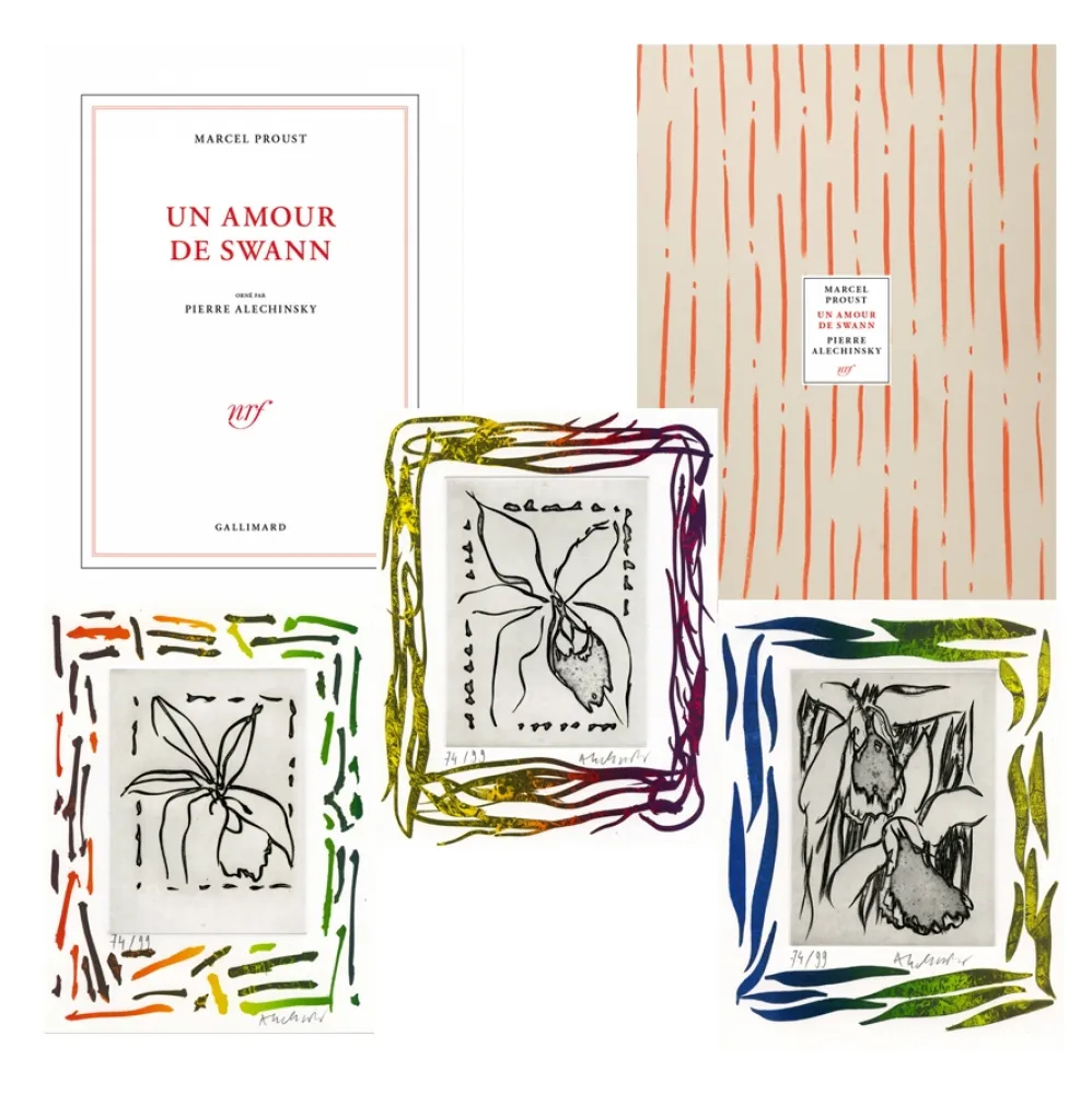 Гравюра Alechinsky - Un amour de Swann illustré par Pierre Alechinsky