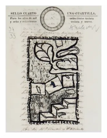 Офорт Alechinsky - Una Cuartilla