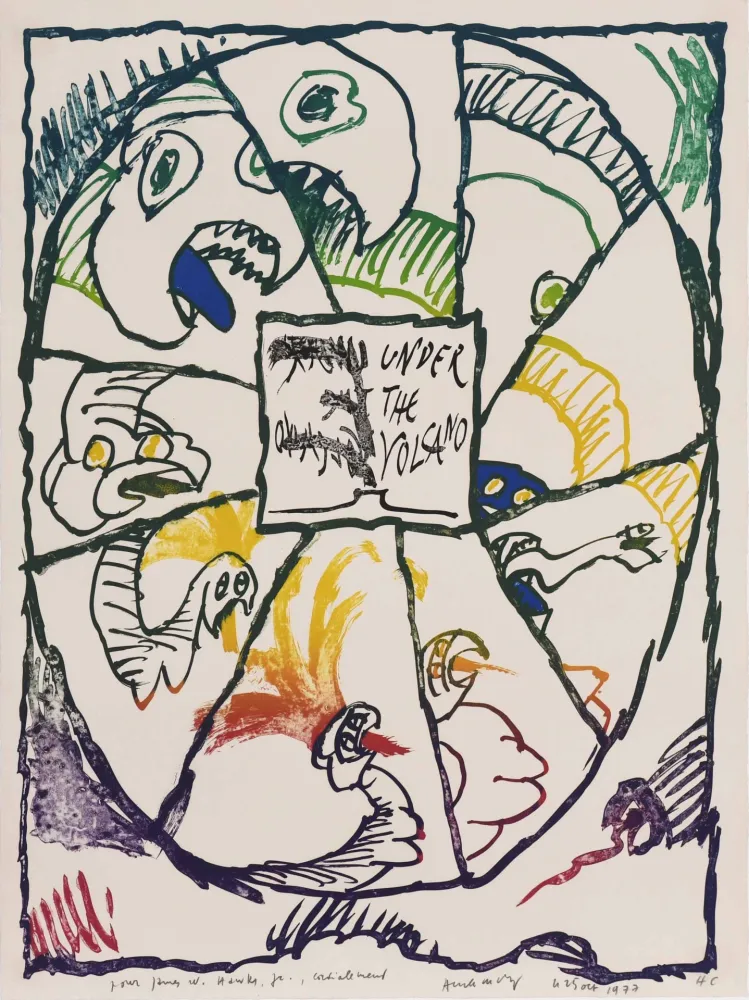 Литография Alechinsky - Under the Volcano