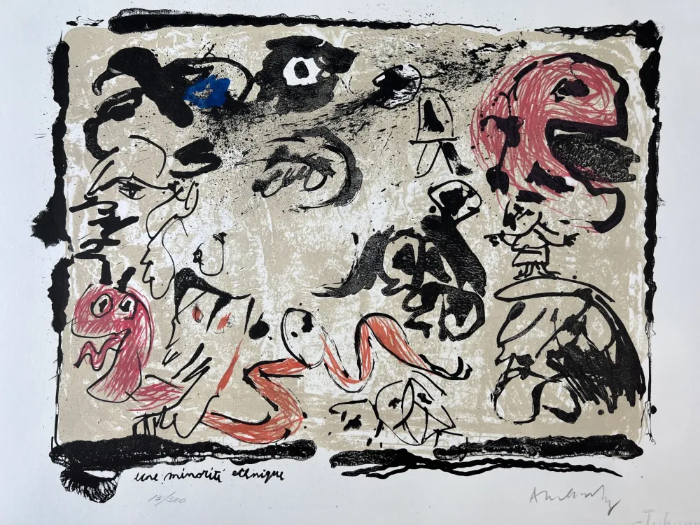 Литография Alechinsky - Une minorité ethnique
