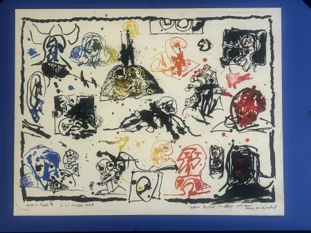 Литография Alechinsky - Une pierre , deux passages 1967
