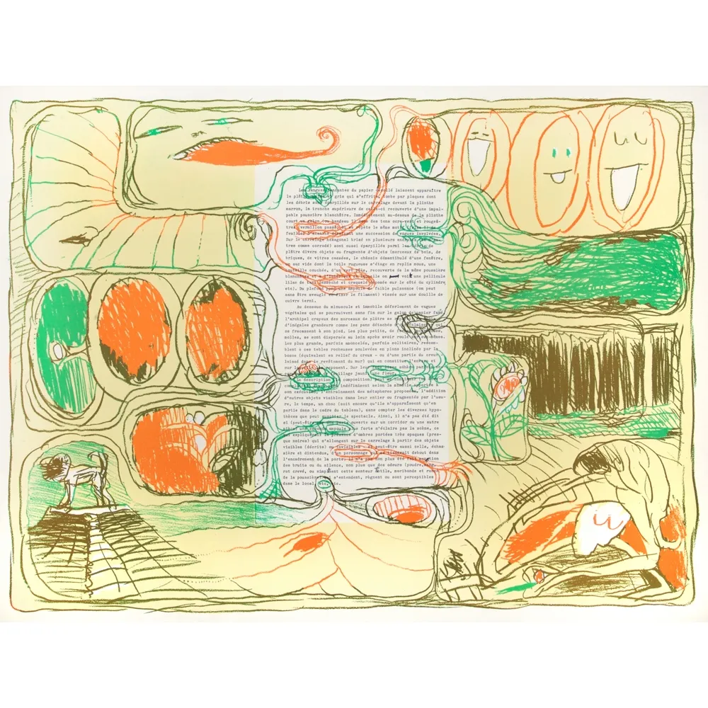 Литография Alechinsky - Untitled