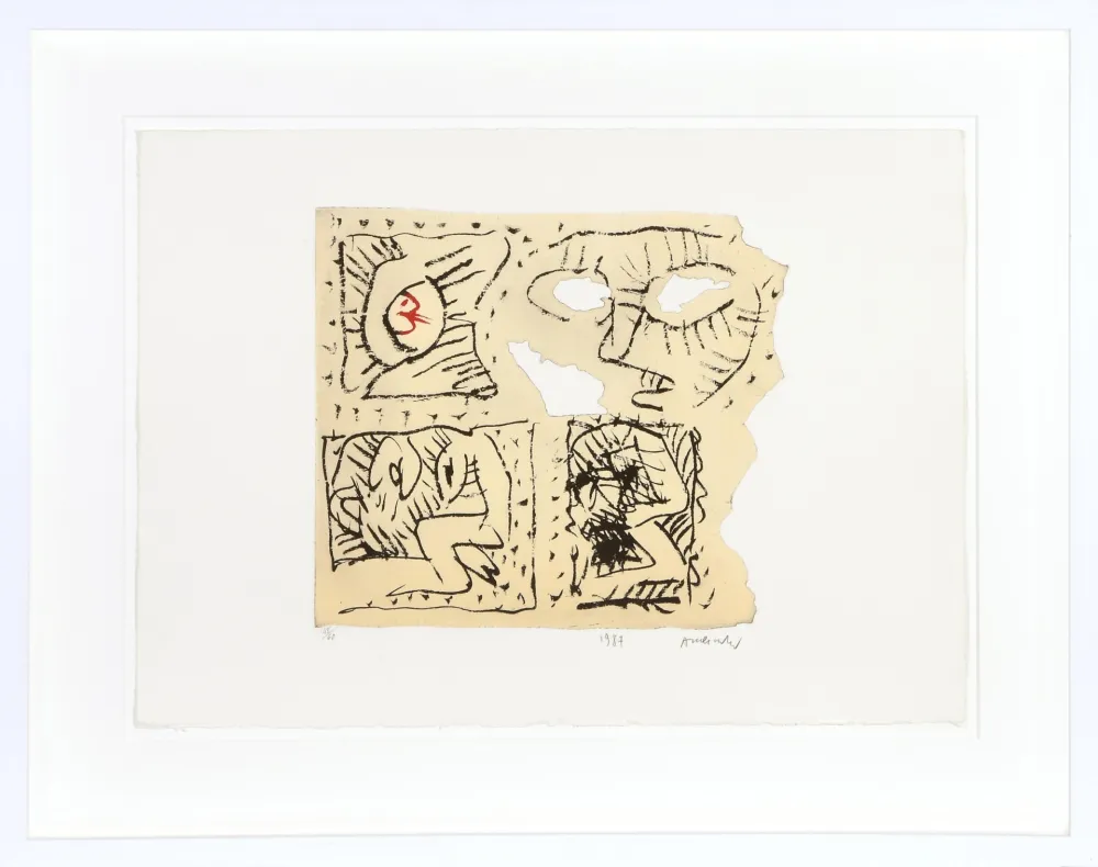 Акватинта Alechinsky - Untitled