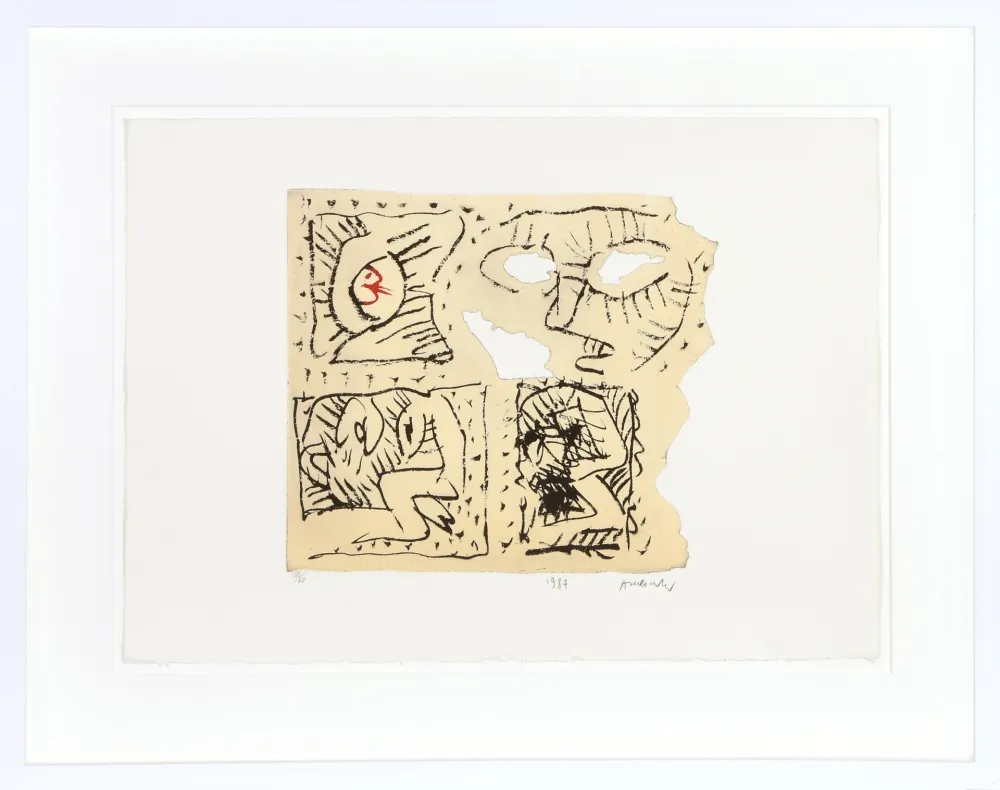 Акватинта Alechinsky - Untitled